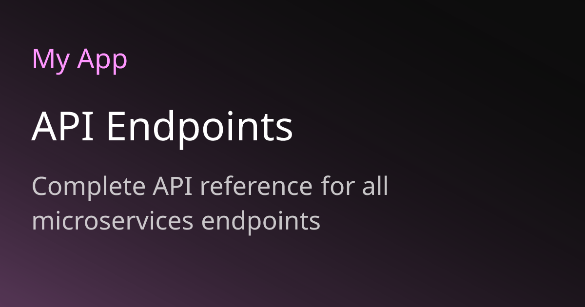API Endpoints